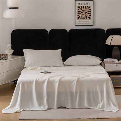 Wholesale Thick Warm Flannel Bed Sheet Set