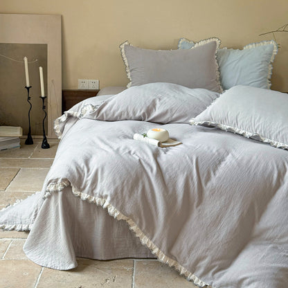 Double-layer Yarn Embroidery Duvet Cover Sets