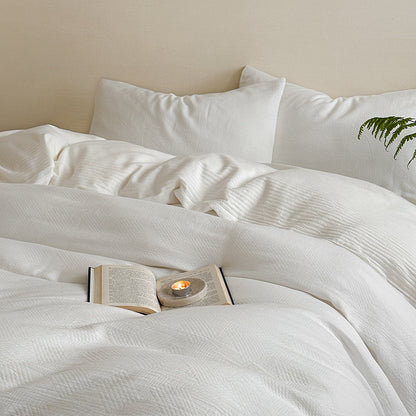 Hotel Homestay Texture Jacquard Duvet Cover Sets