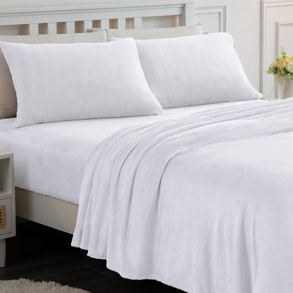 Wholesale Solid Flannel Bedding Set