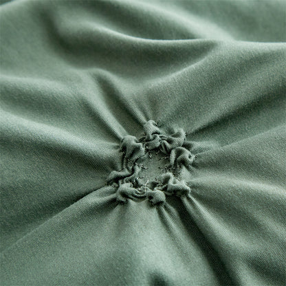 Wholesale Pinch Flower Green Comforter Sets